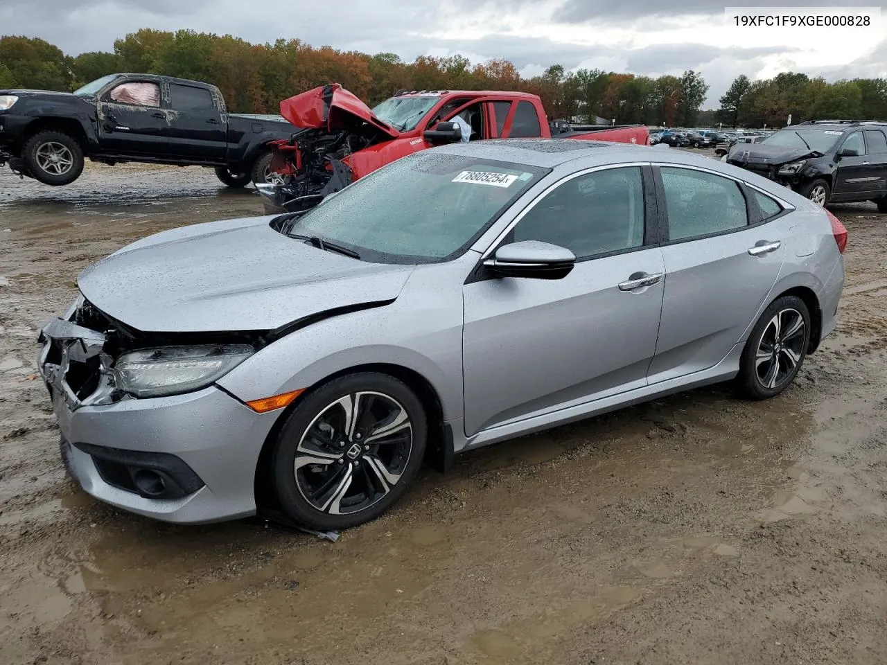 2016 Honda Civic Touring VIN: 19XFC1F9XGE000828 Lot: 78805254