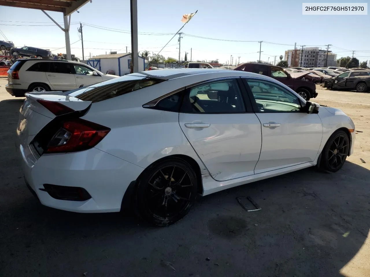 2016 Honda Civic Ex VIN: 2HGFC2F76GH512970 Lot: 78820484