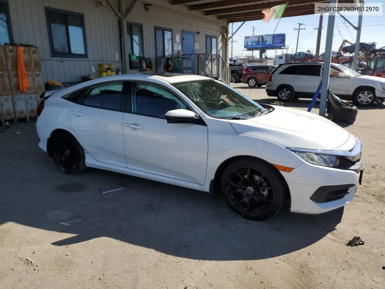 2016 Honda Civic Ex VIN: 2HGFC2F76GH512970 Lot: 78820484