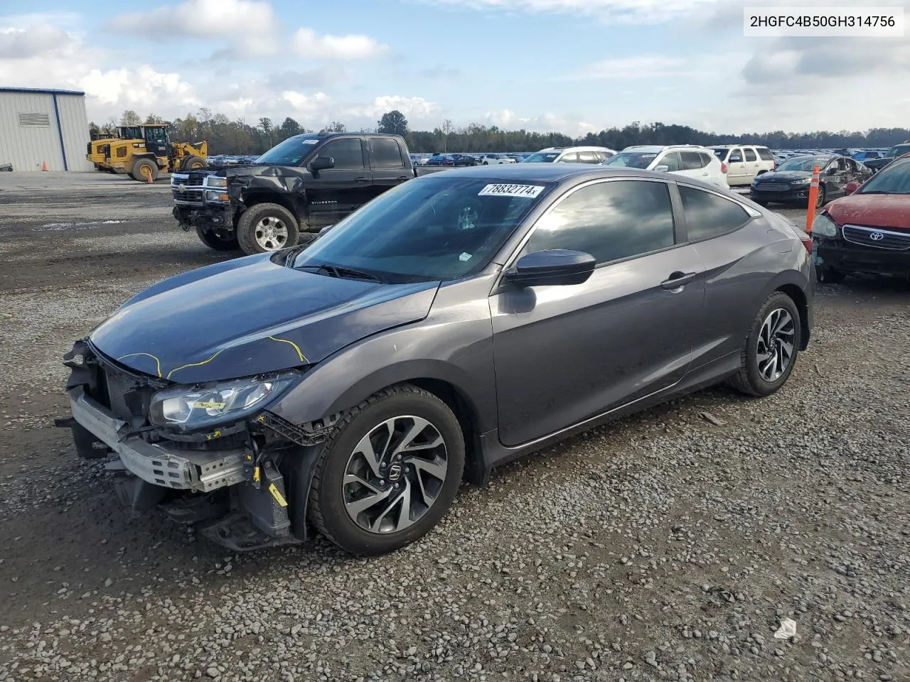 2016 Honda Civic Lx VIN: 2HGFC4B50GH314756 Lot: 78832774