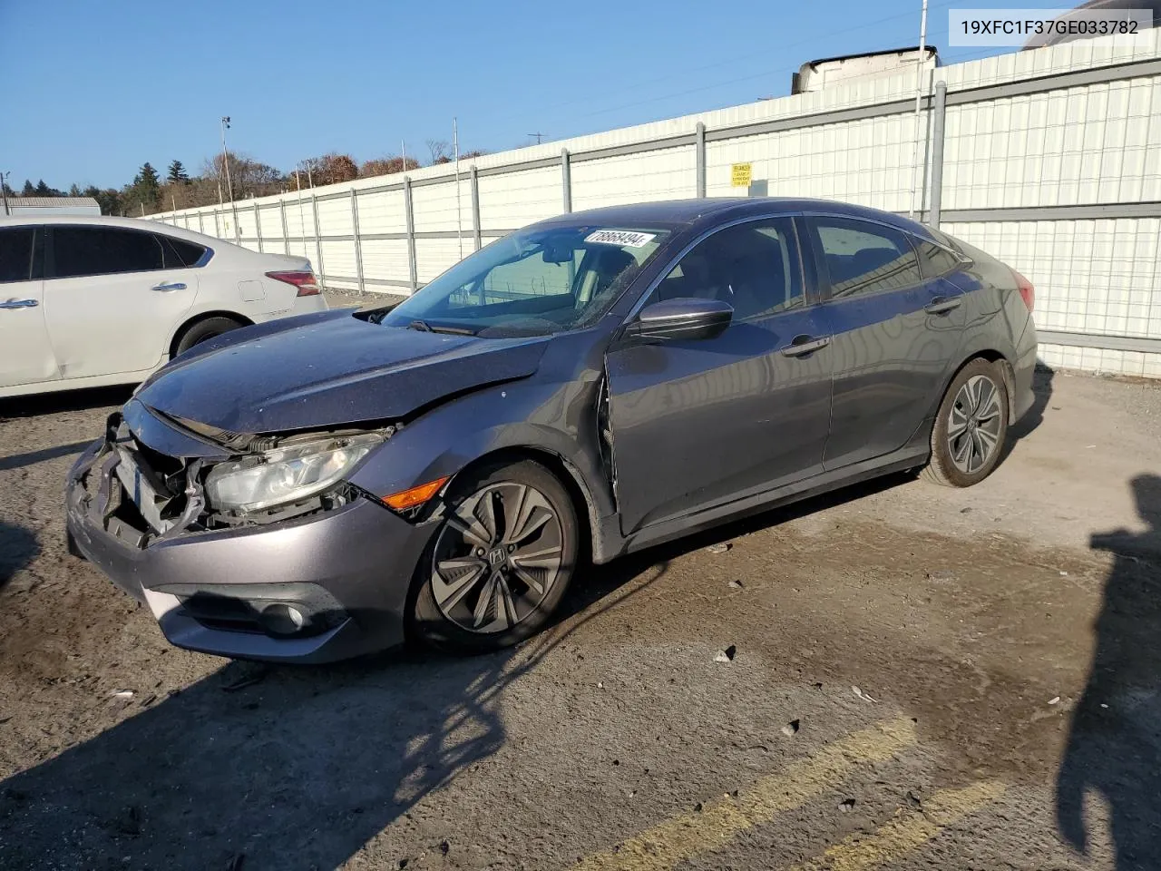 2016 Honda Civic Ex VIN: 19XFC1F37GE033782 Lot: 78868494