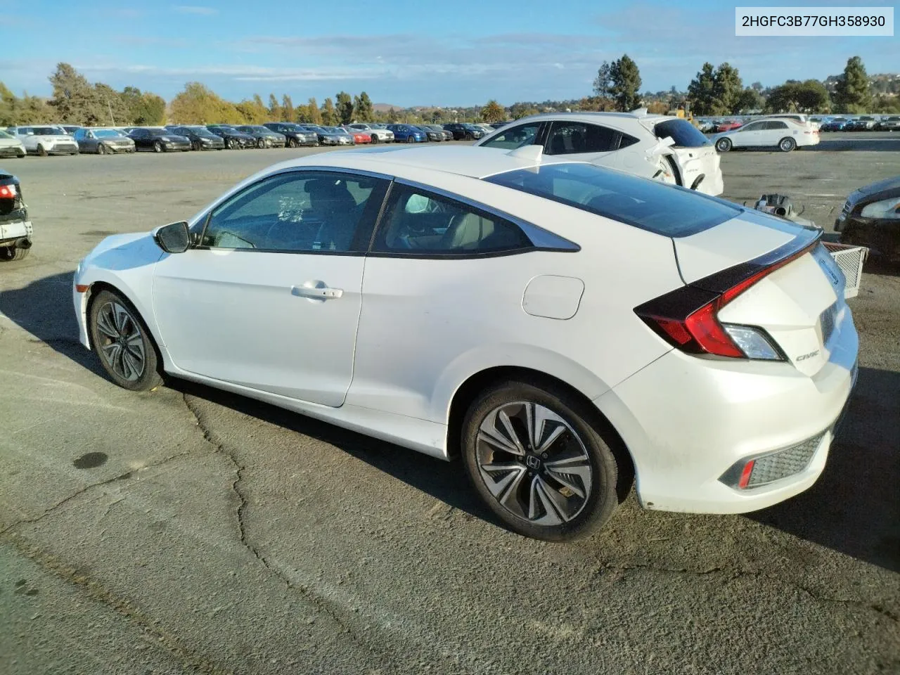 2016 Honda Civic Exl VIN: 2HGFC3B77GH358930 Lot: 78939164