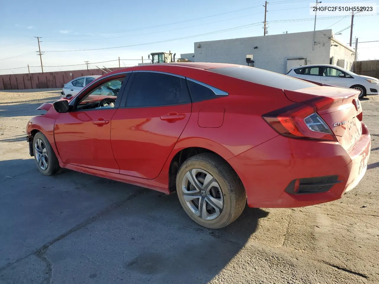 2HGFC2F51GH552923 2016 Honda Civic Lx