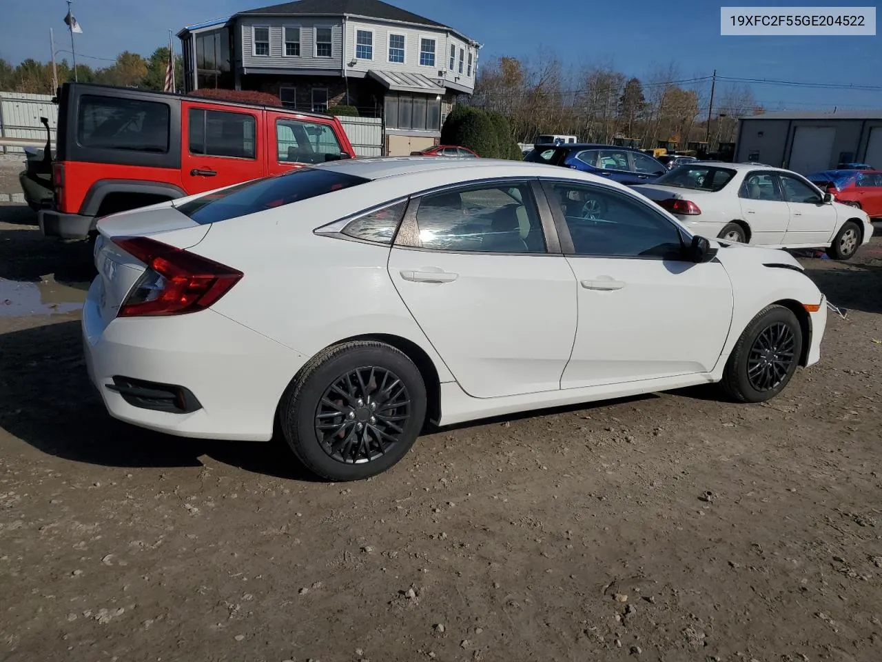 2016 Honda Civic Lx VIN: 19XFC2F55GE204522 Lot: 78989434