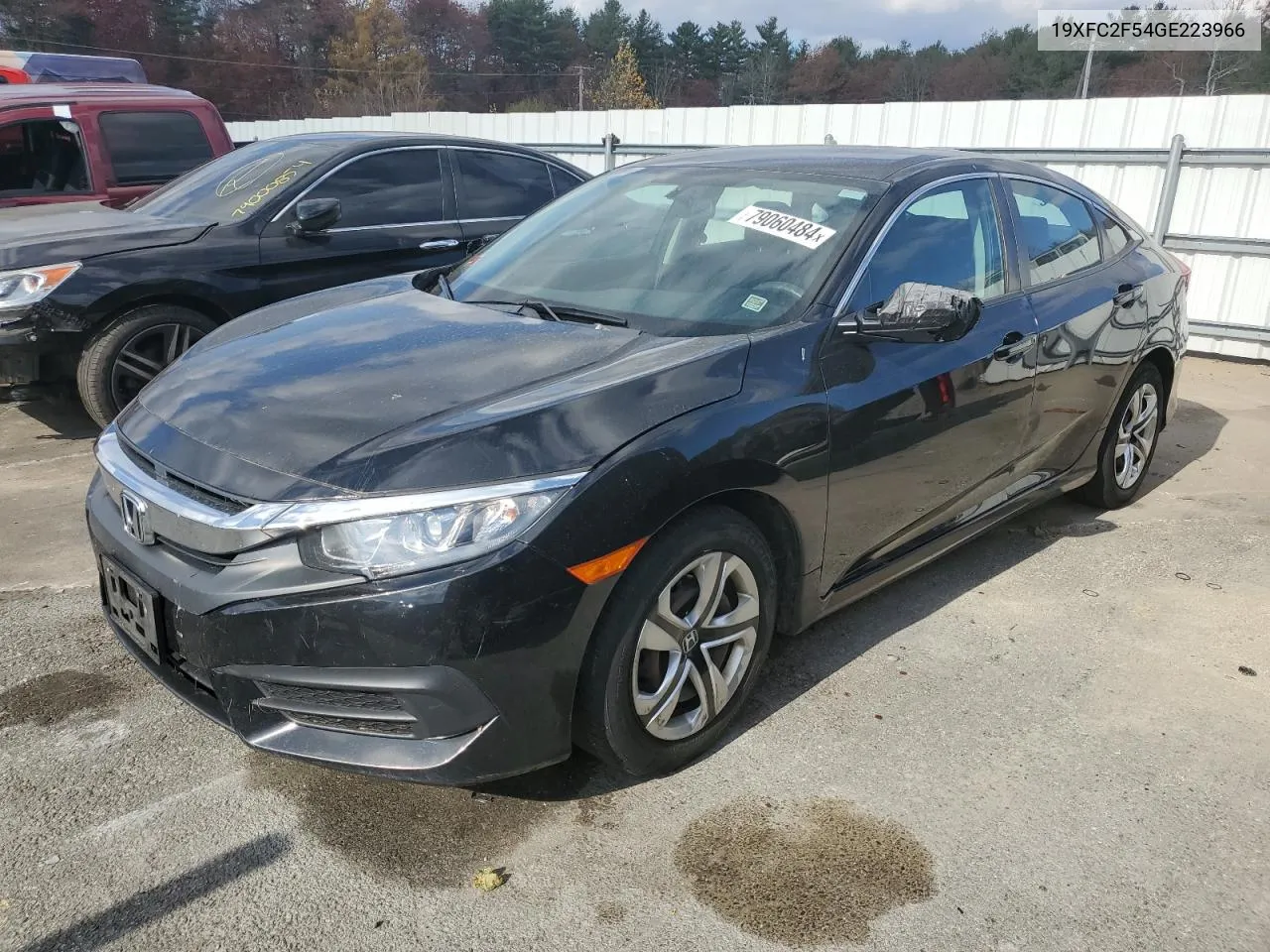 2016 Honda Civic Lx VIN: 19XFC2F54GE223966 Lot: 79060484