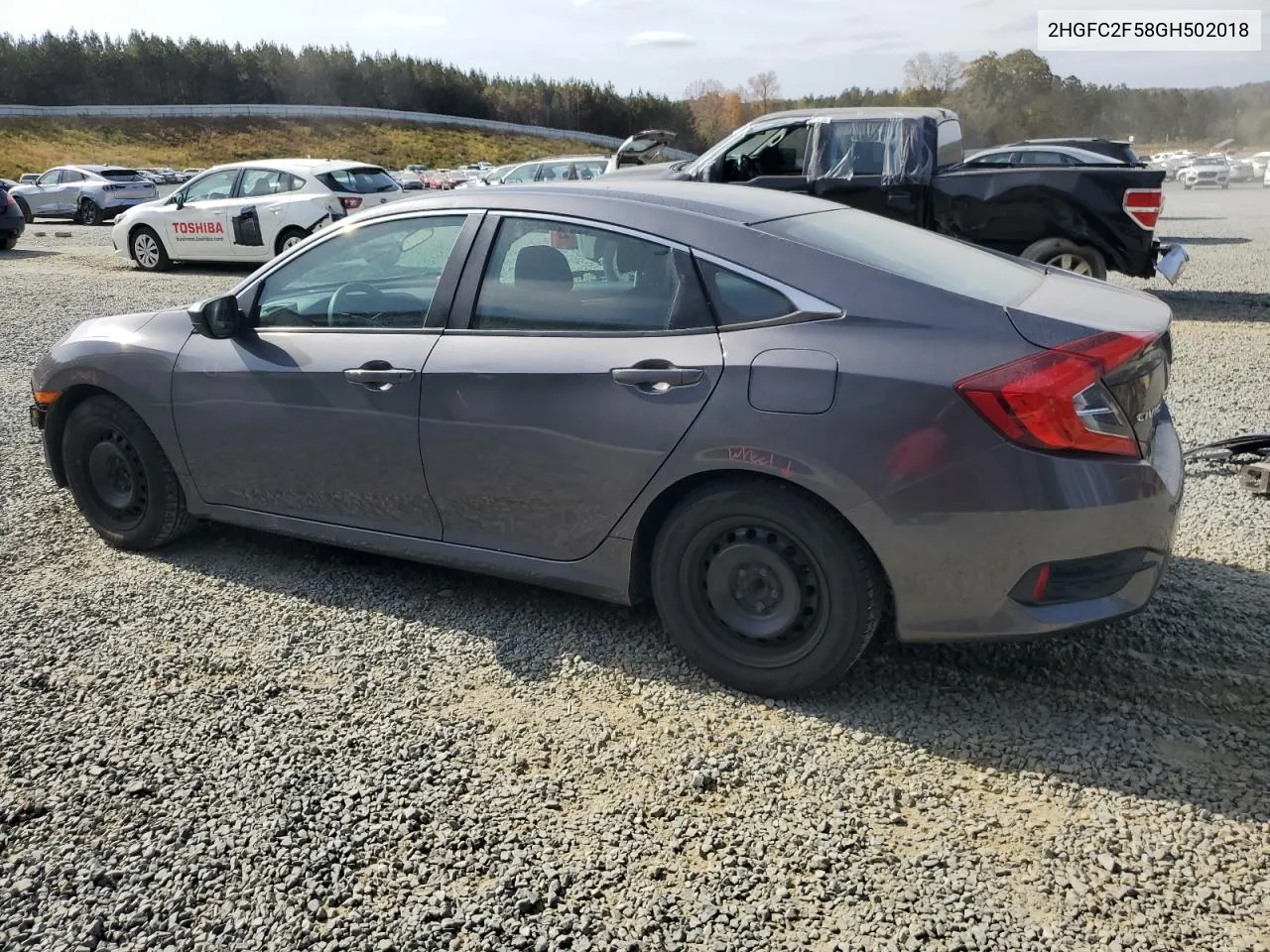 2016 Honda Civic Lx VIN: 2HGFC2F58GH502018 Lot: 79066184