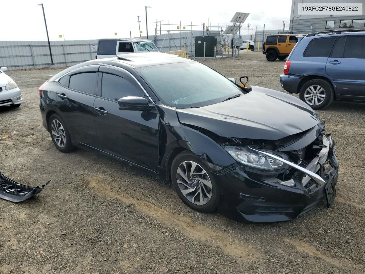 2016 Honda Civic Ex VIN: 19XFC2F78GE240822 Lot: 79092124