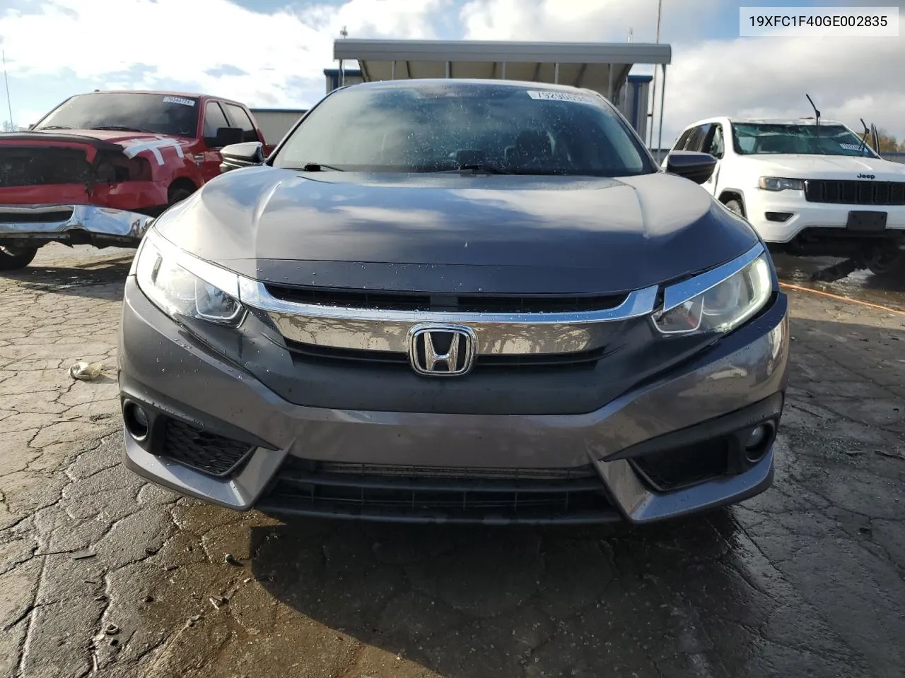 2016 Honda Civic Ex VIN: 19XFC1F40GE002835 Lot: 79290694