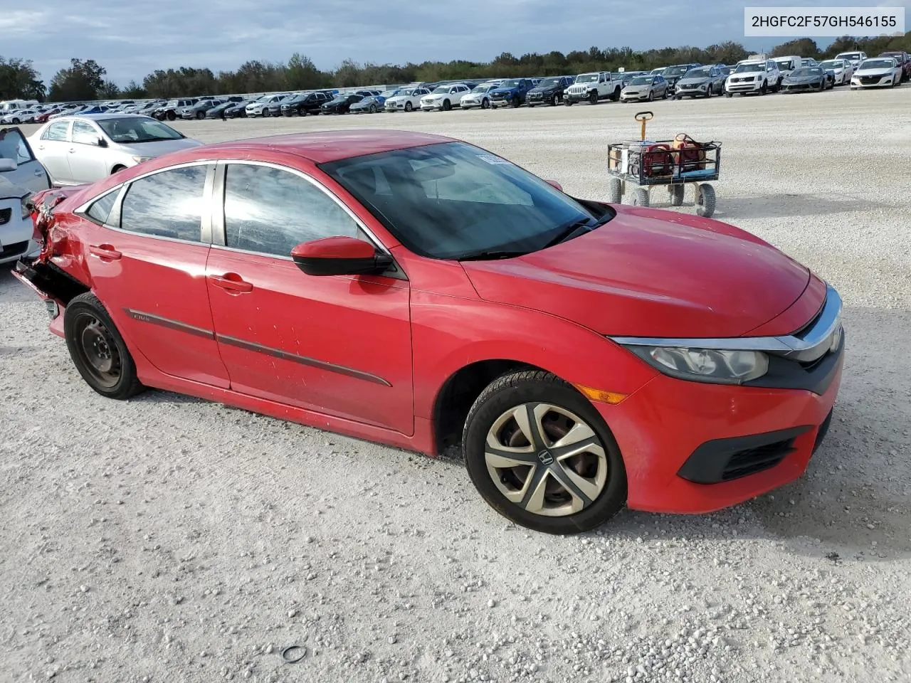 2016 Honda Civic Lx VIN: 2HGFC2F57GH546155 Lot: 79328514