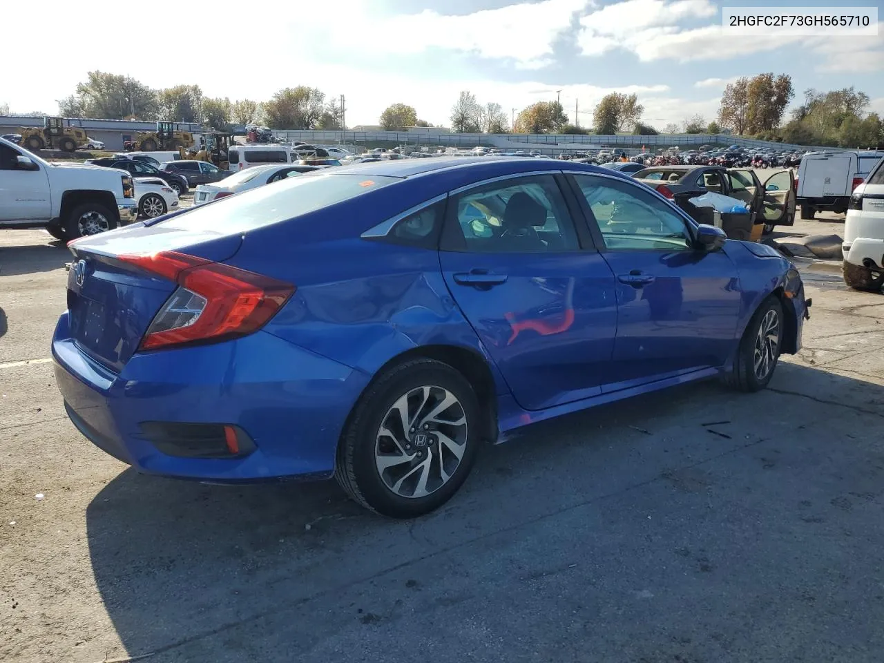 2016 Honda Civic Ex VIN: 2HGFC2F73GH565710 Lot: 79340634