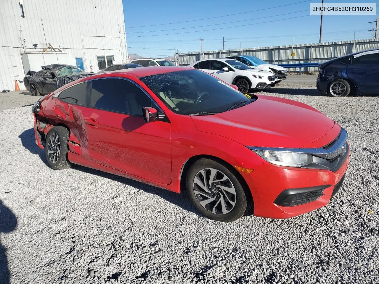 2016 Honda Civic Lx VIN: 2HGFC4B52GH310269 Lot: 79451324