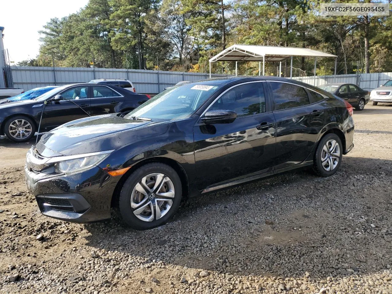 2016 Honda Civic Lx VIN: 19XFC2F56GE095455 Lot: 79805894