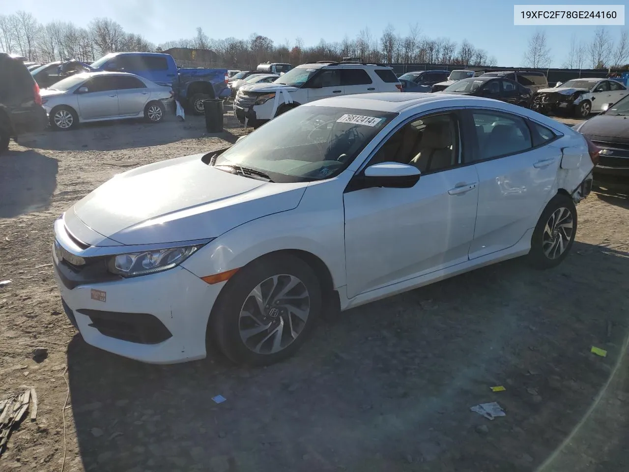 2016 Honda Civic Ex VIN: 19XFC2F78GE244160 Lot: 79812414