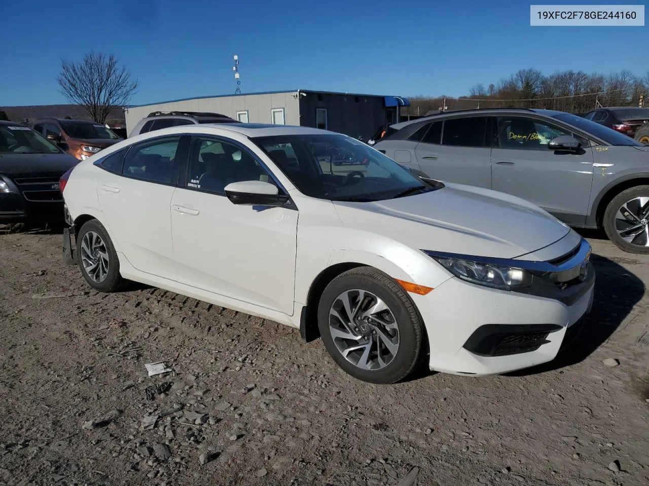 2016 Honda Civic Ex VIN: 19XFC2F78GE244160 Lot: 79812414