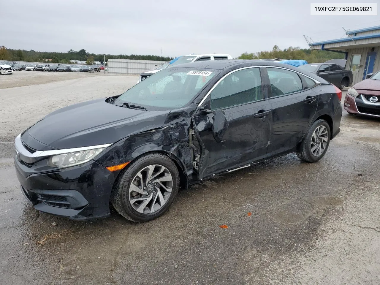 2016 Honda Civic Ex VIN: 19XFC2F75GE069821 Lot: 79918164