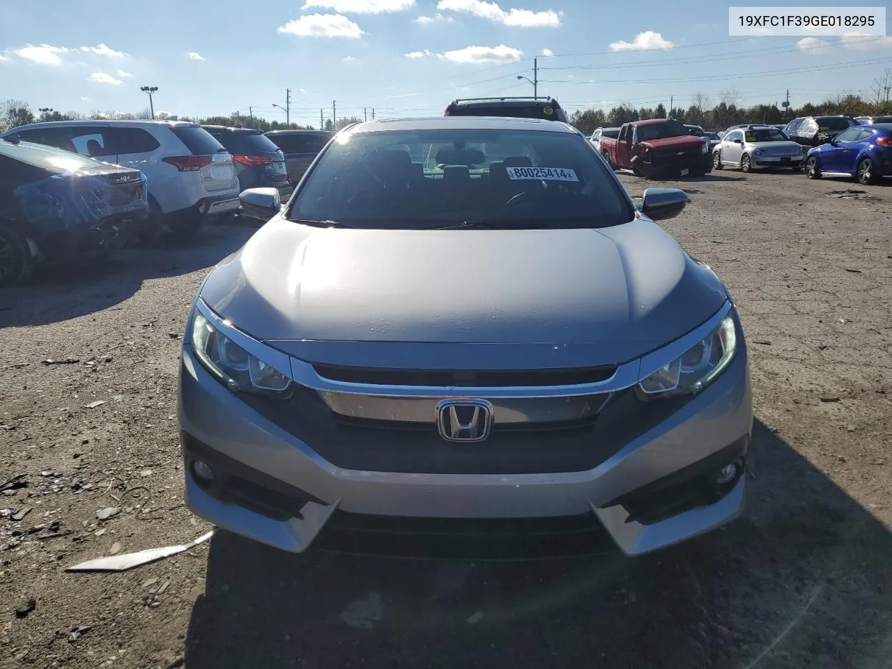 2016 Honda Civic Ex VIN: 19XFC1F39GE018295 Lot: 80025414