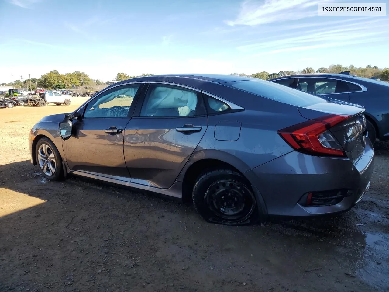 2016 Honda Civic Lx VIN: 19XFC2F50GE084578 Lot: 80335194