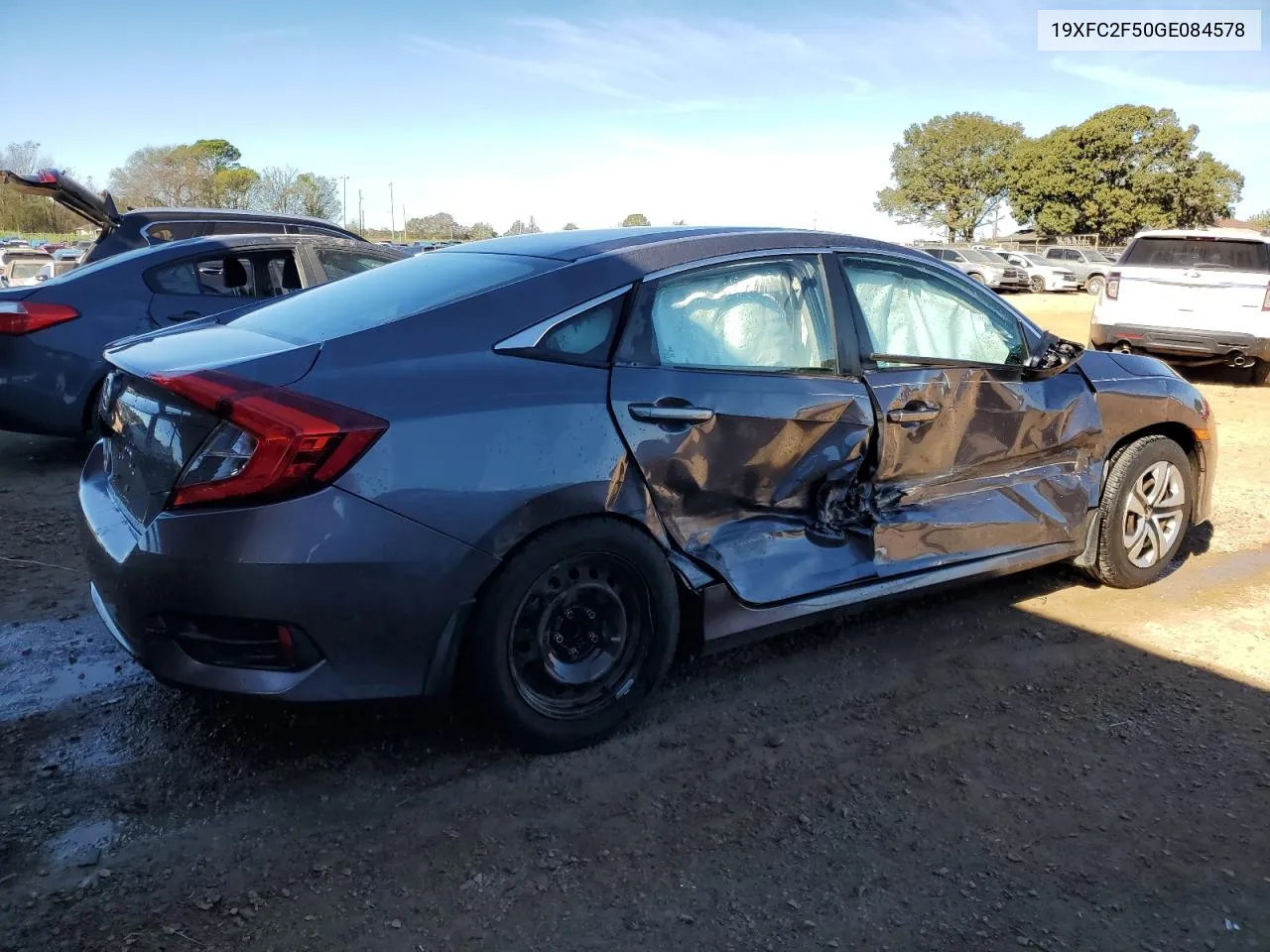 2016 Honda Civic Lx VIN: 19XFC2F50GE084578 Lot: 80335194