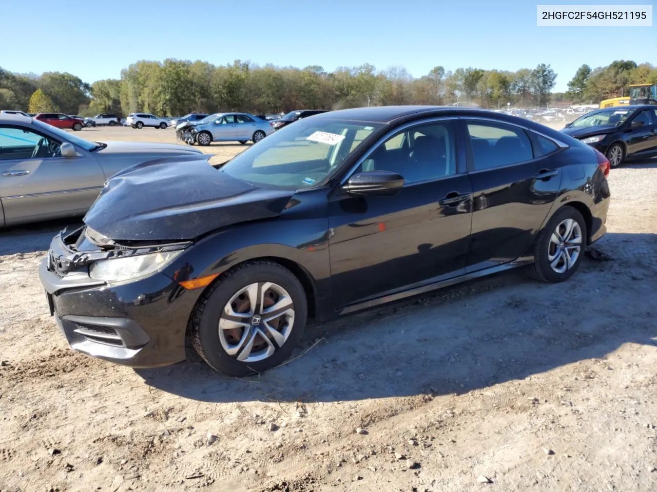 2016 Honda Civic Lx VIN: 2HGFC2F54GH521195 Lot: 80570684