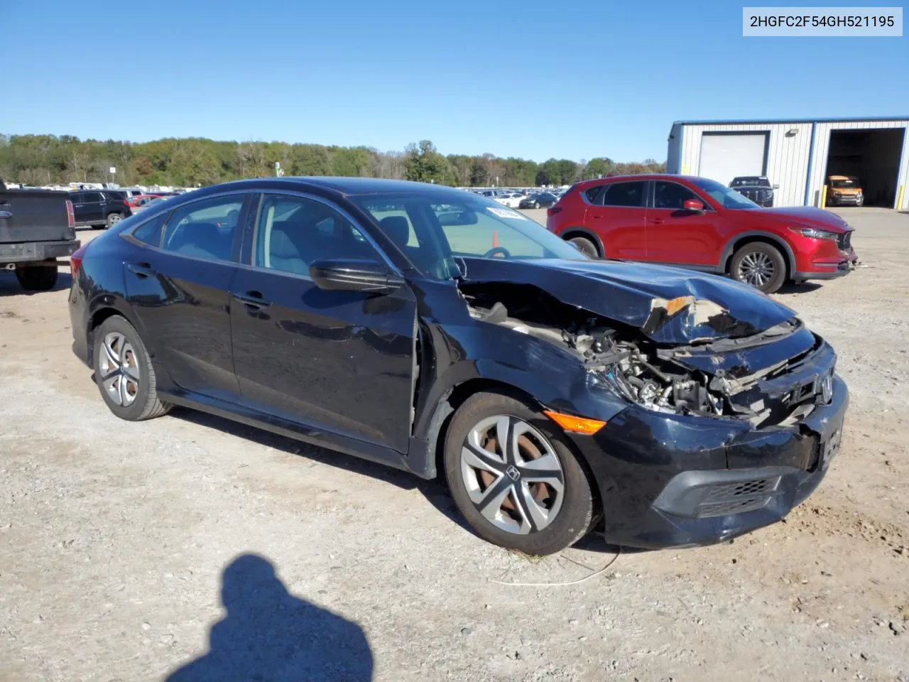 2016 Honda Civic Lx VIN: 2HGFC2F54GH521195 Lot: 80570684