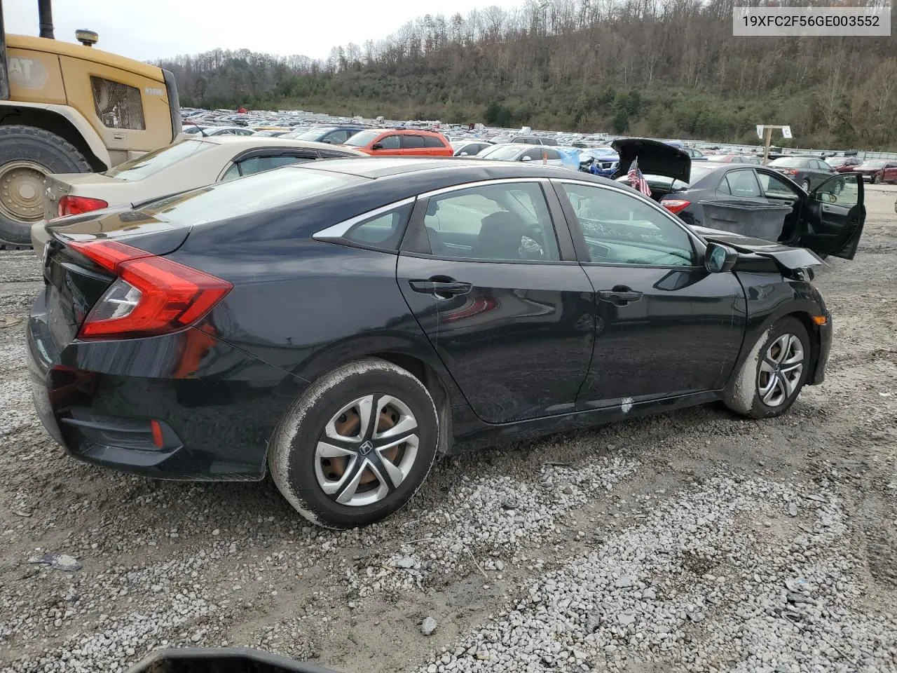 2016 Honda Civic Lx VIN: 19XFC2F56GE003552 Lot: 80681754