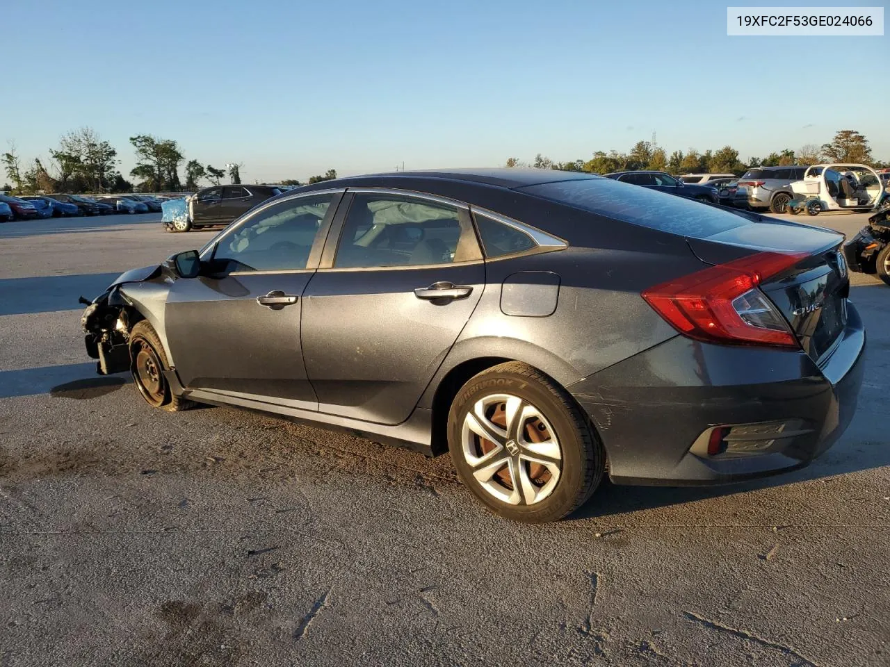 2016 Honda Civic Lx VIN: 19XFC2F53GE024066 Lot: 80920344