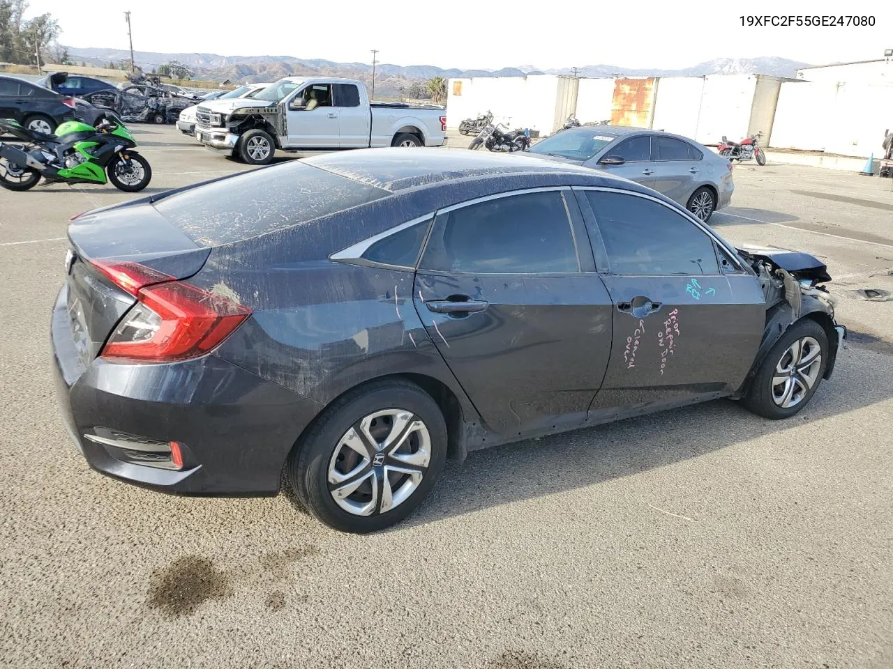 2016 Honda Civic Lx VIN: 19XFC2F55GE247080 Lot: 81295954