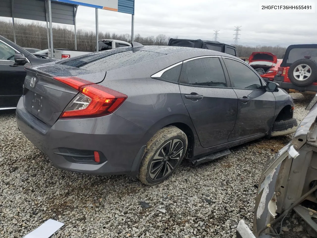 2017 Honda Civic Ex VIN: 2HGFC1F36HH655491 Lot: 40182454