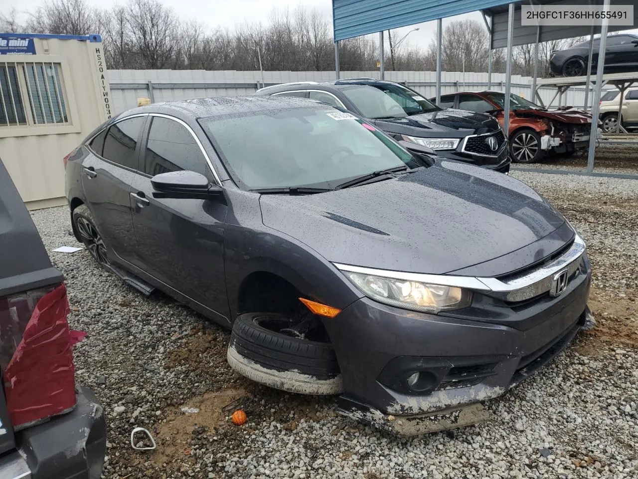 2017 Honda Civic Ex VIN: 2HGFC1F36HH655491 Lot: 40182454