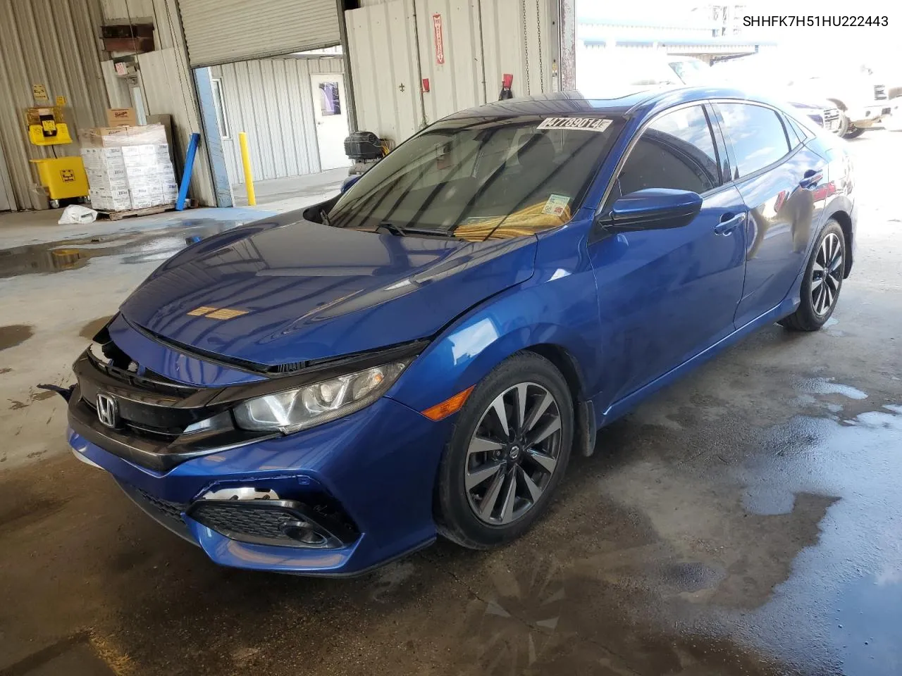 2017 Honda Civic Ex VIN: SHHFK7H51HU222443 Lot: 47789014