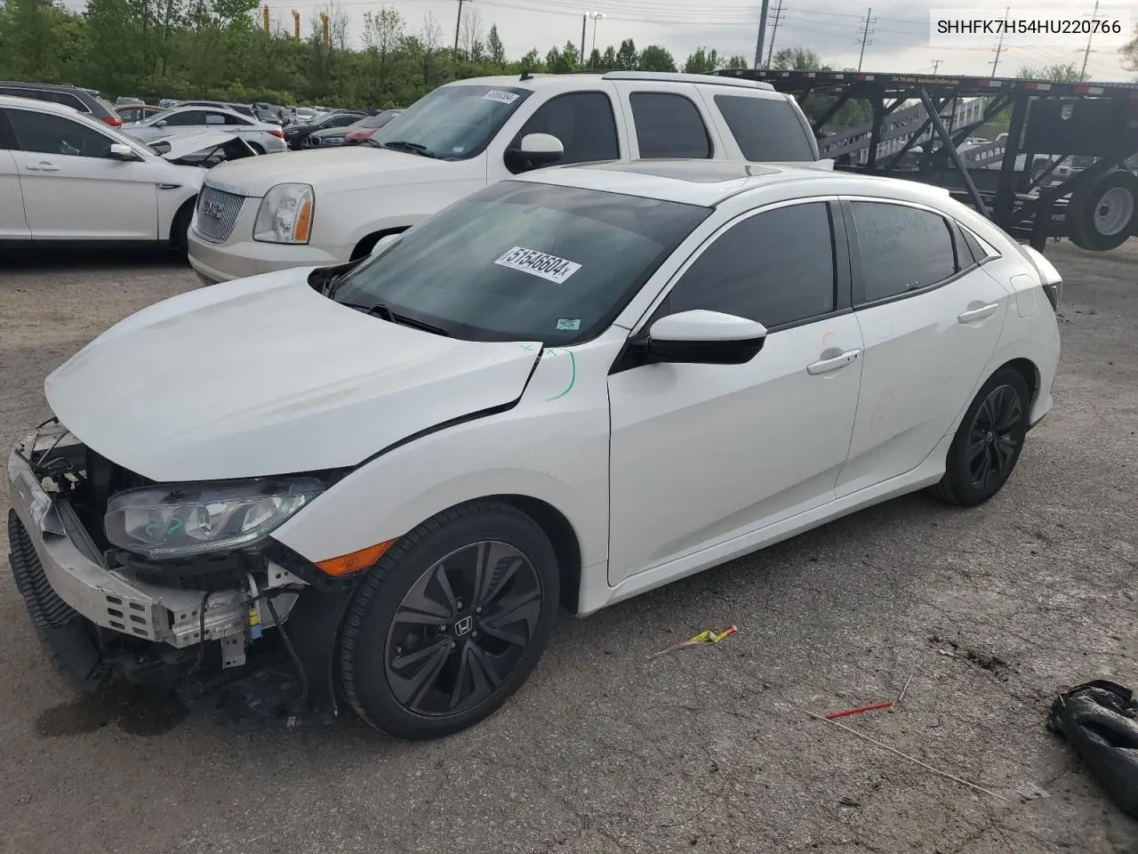 2017 Honda Civic Ex VIN: SHHFK7H54HU220766 Lot: 51546604