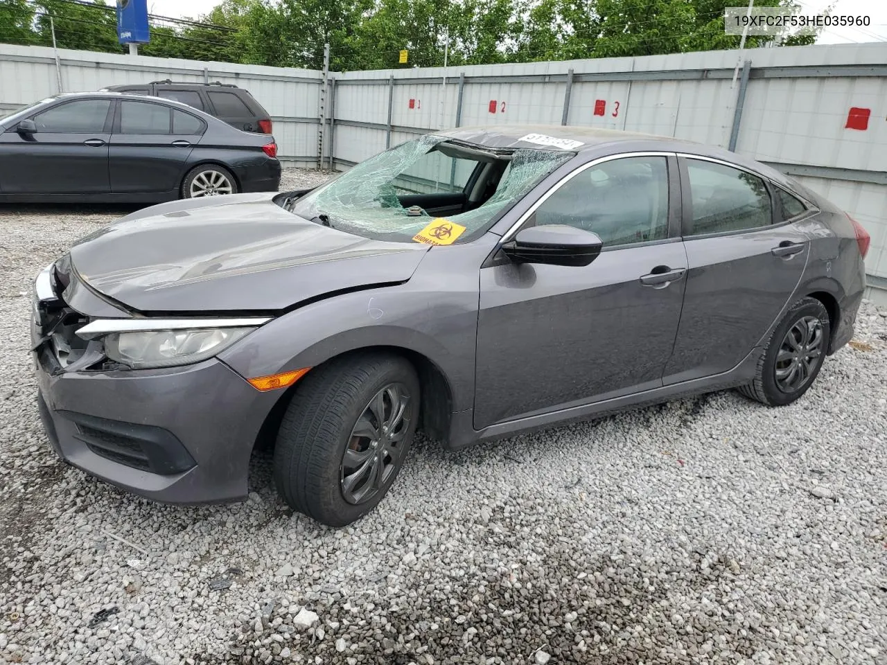 2017 Honda Civic Lx VIN: 19XFC2F53HE035960 Lot: 51767784