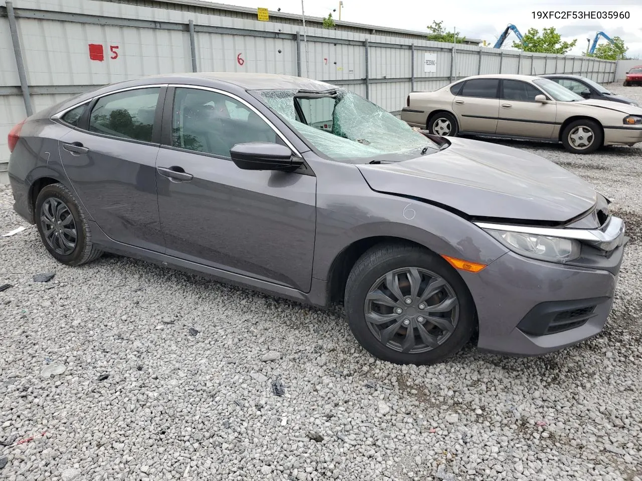 2017 Honda Civic Lx VIN: 19XFC2F53HE035960 Lot: 51767784