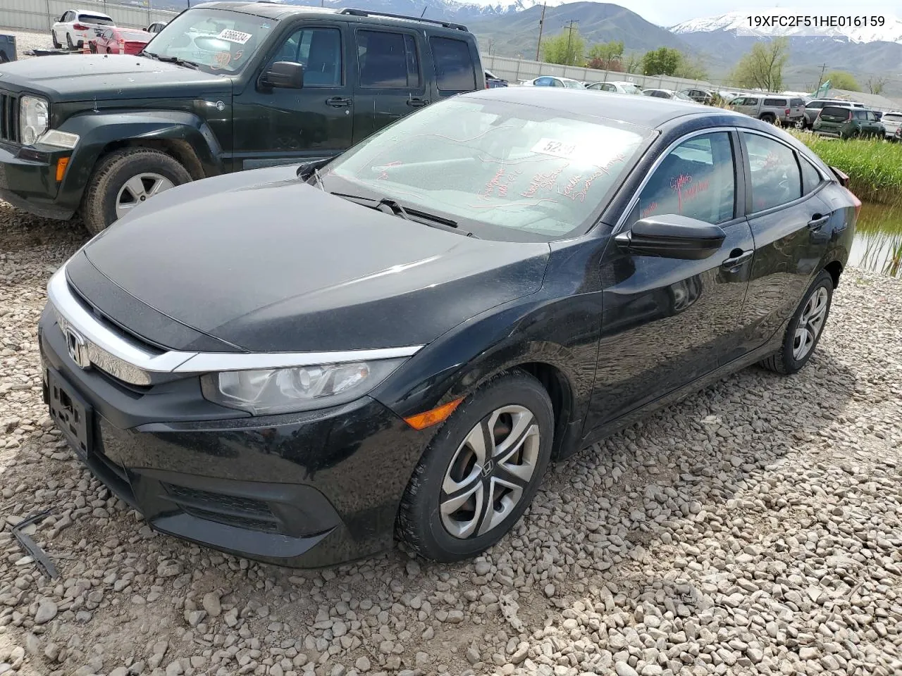 2017 Honda Civic Lx VIN: 19XFC2F51HE016159 Lot: 52406874