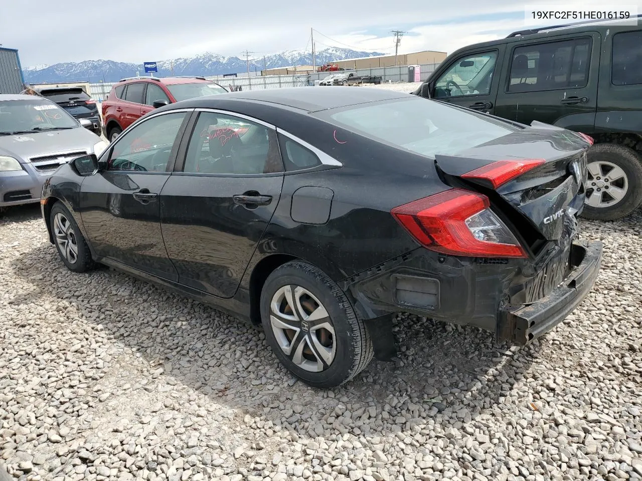 2017 Honda Civic Lx VIN: 19XFC2F51HE016159 Lot: 52406874