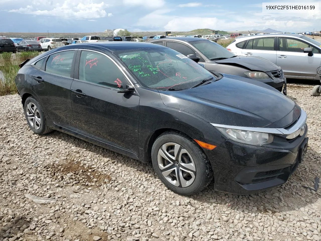 2017 Honda Civic Lx VIN: 19XFC2F51HE016159 Lot: 52406874