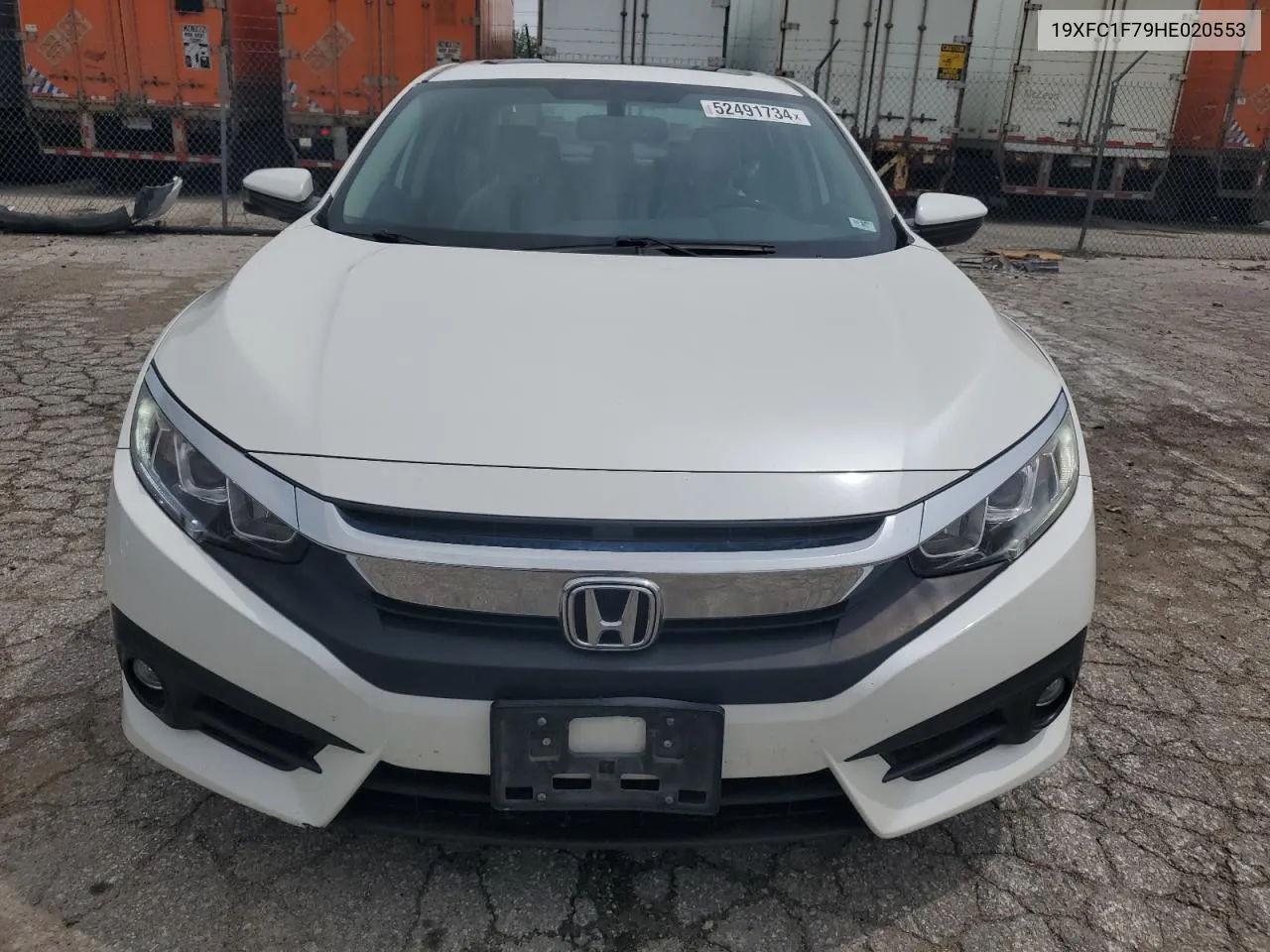 2017 Honda Civic Exl VIN: 19XFC1F79HE020553 Lot: 52491734