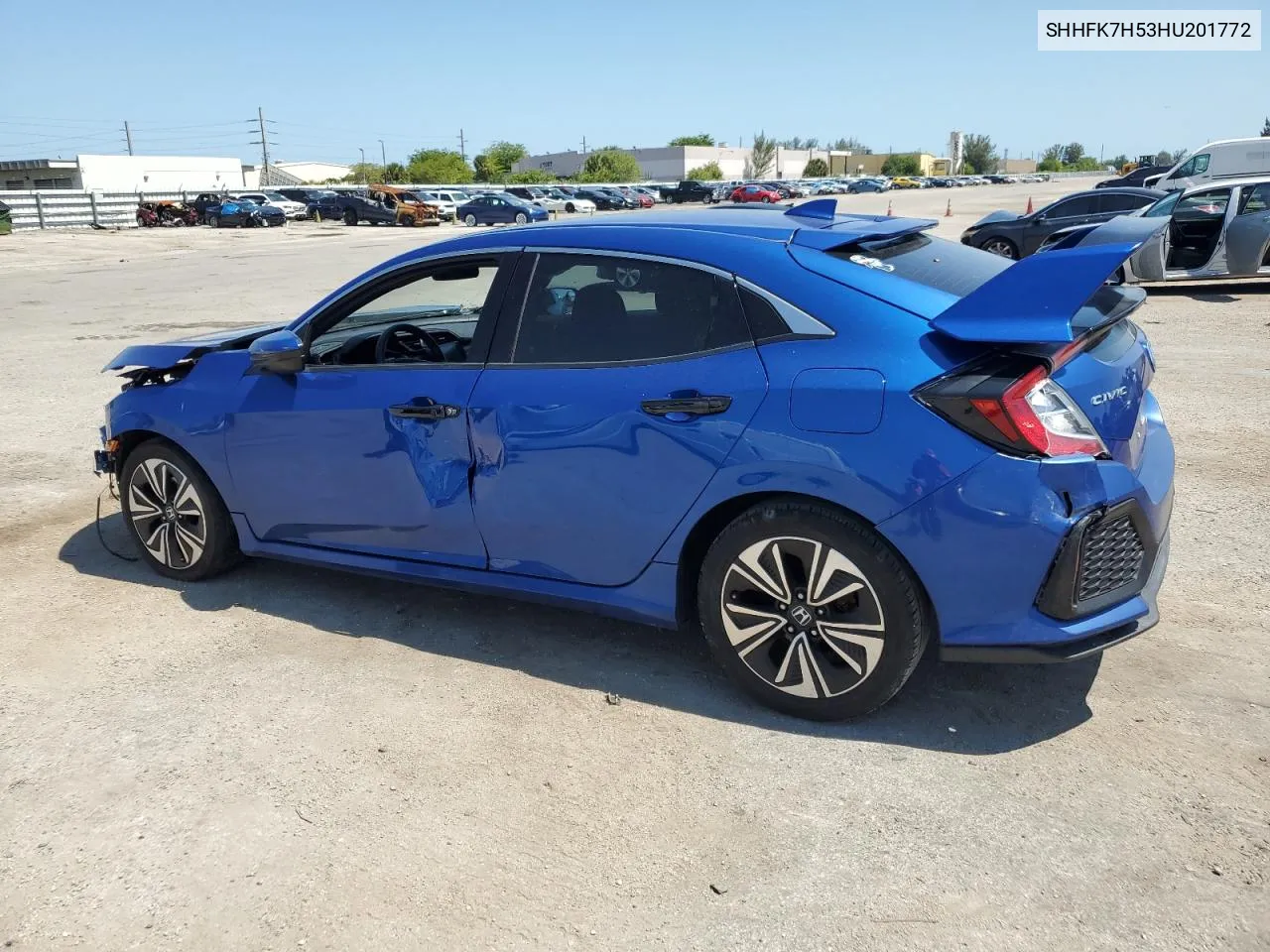 2017 Honda Civic Ex VIN: SHHFK7H53HU201772 Lot: 54305794