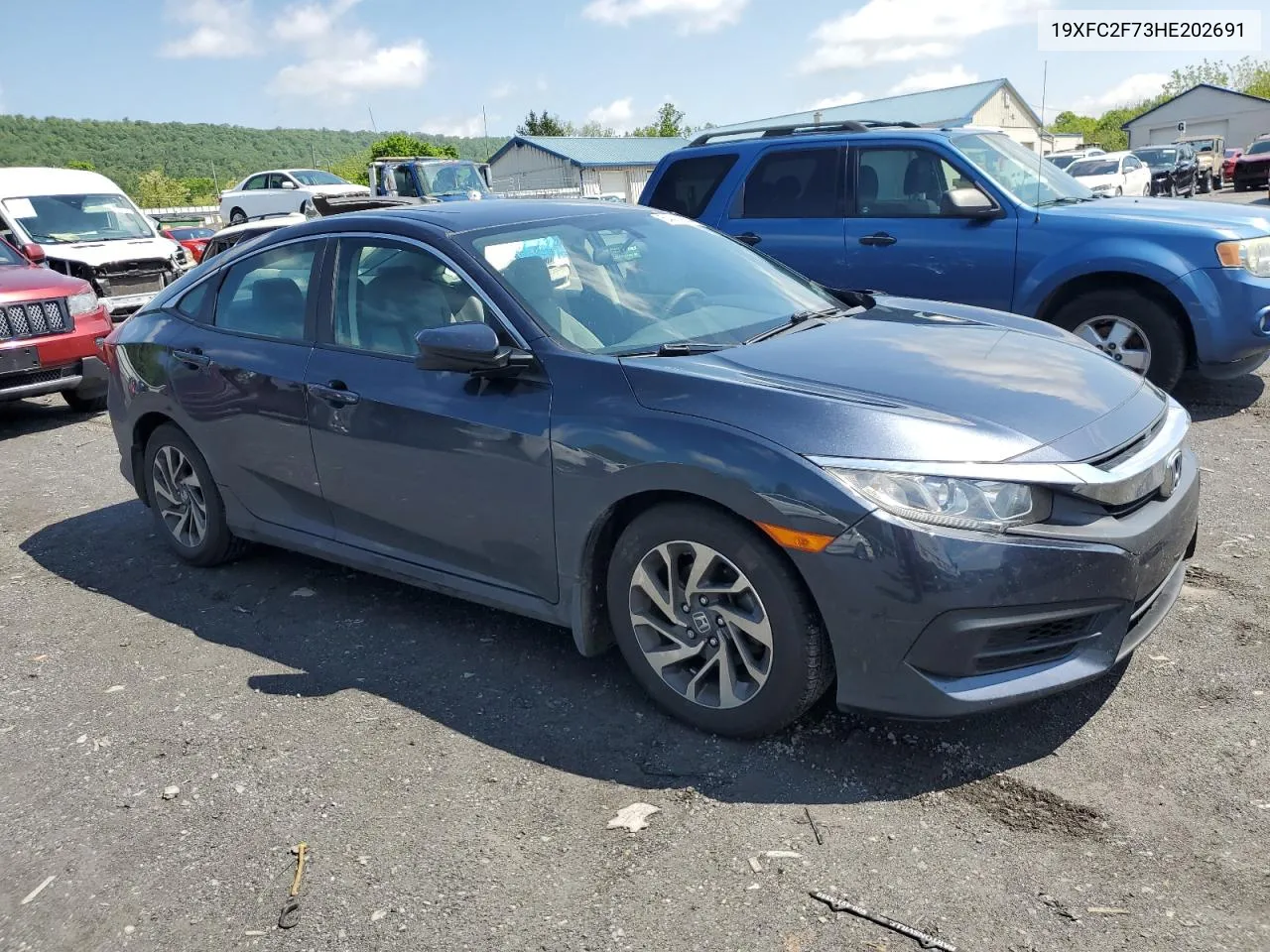 2017 Honda Civic Ex VIN: 19XFC2F73HE202691 Lot: 54494854