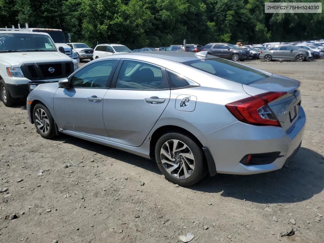 2017 Honda Civic Ex VIN: 2HGFC2F75HH524030 Lot: 55453054