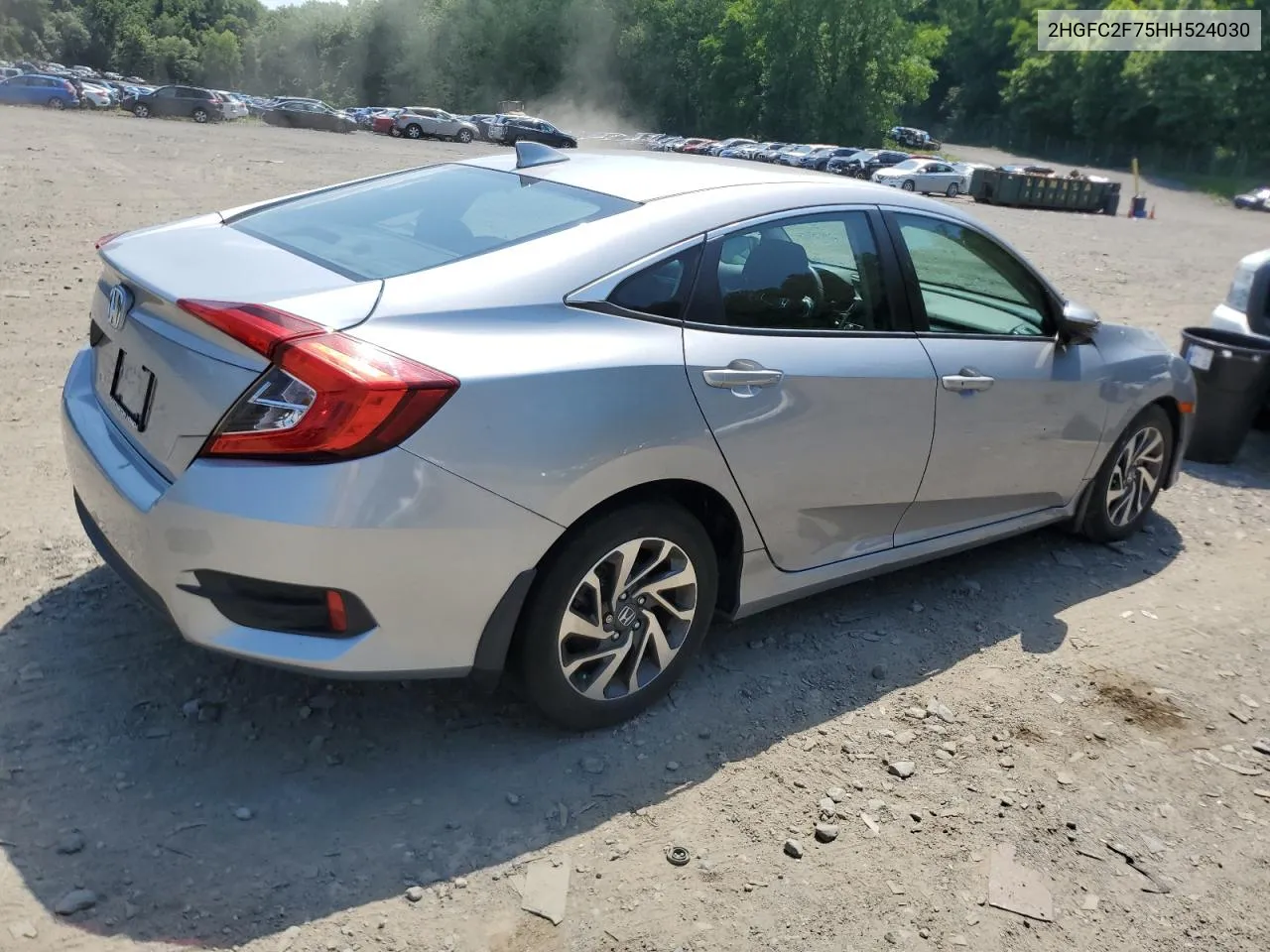 2017 Honda Civic Ex VIN: 2HGFC2F75HH524030 Lot: 55453054