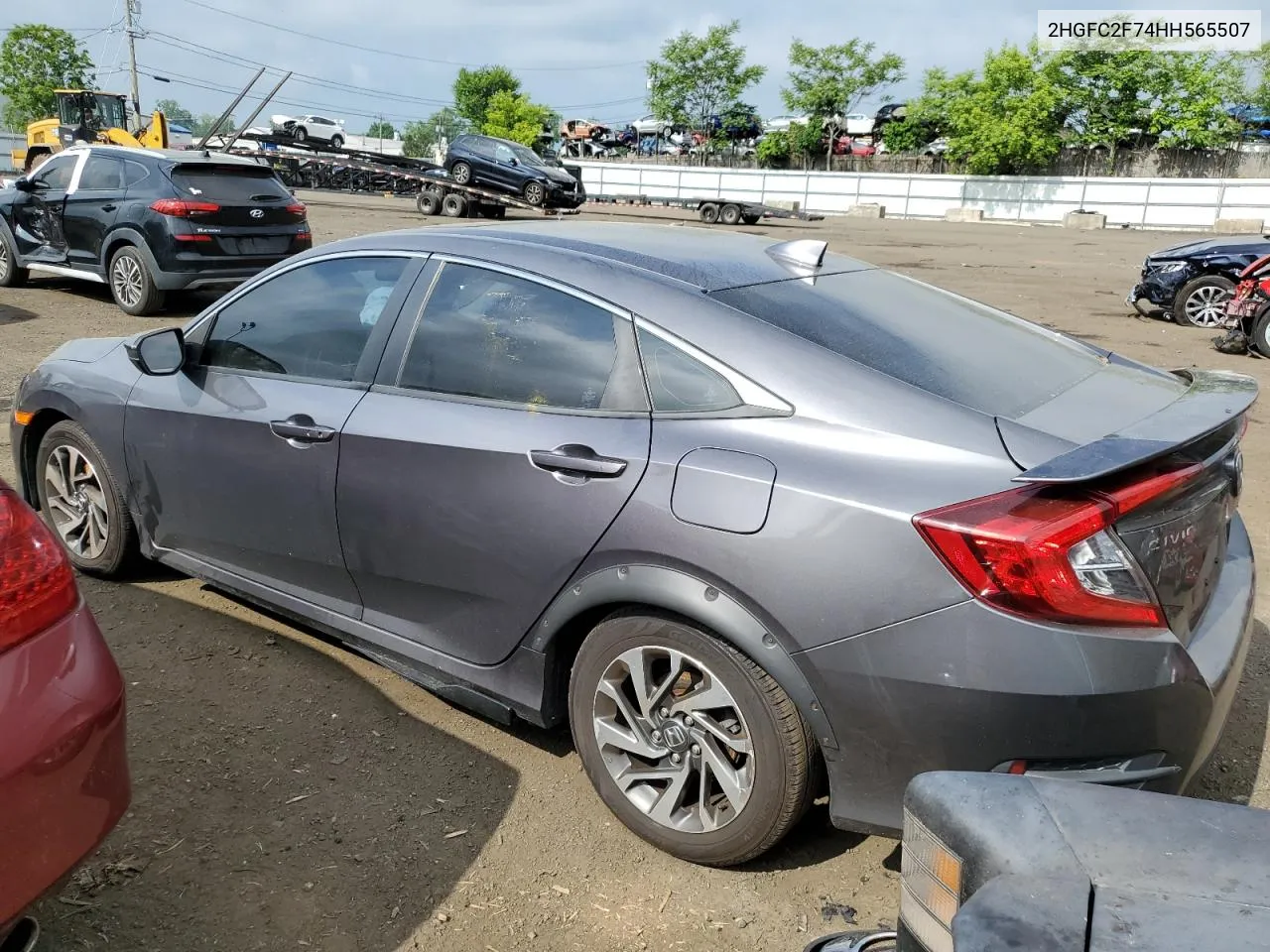 2017 Honda Civic Ex VIN: 2HGFC2F74HH565507 Lot: 57374554