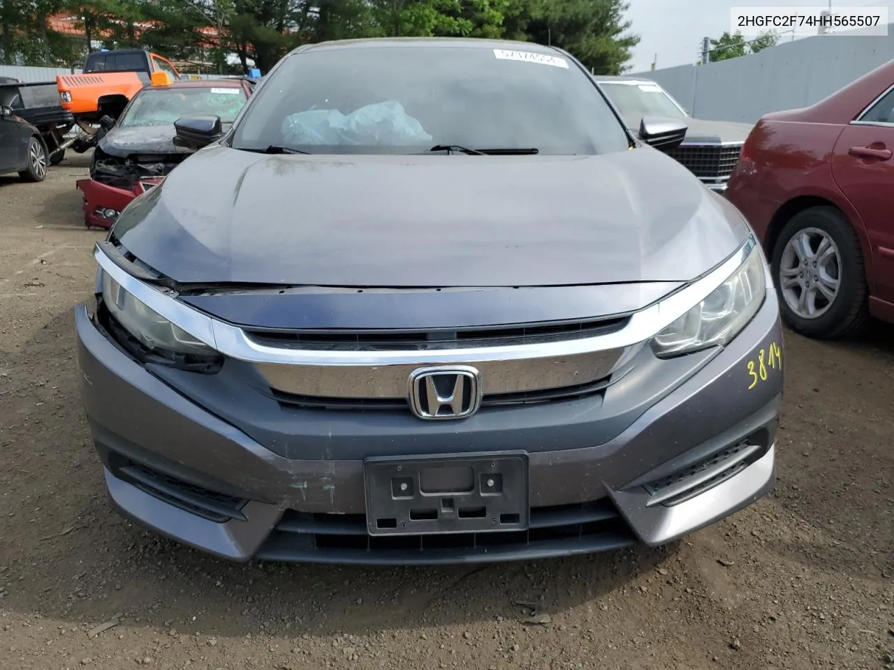 2017 Honda Civic Ex VIN: 2HGFC2F74HH565507 Lot: 57374554