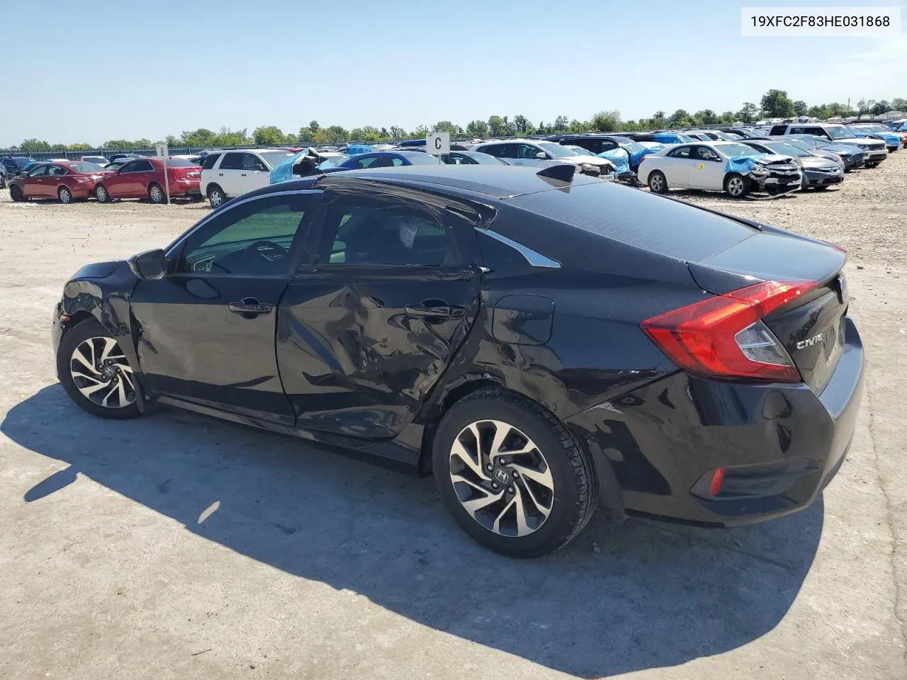 2017 Honda Civic Ex VIN: 19XFC2F83HE031868 Lot: 58106374