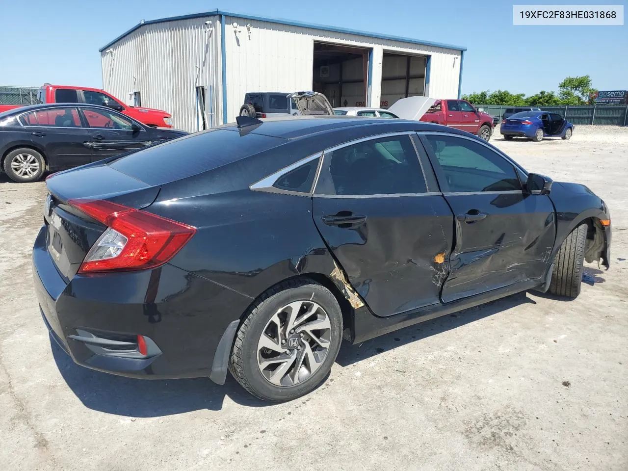 2017 Honda Civic Ex VIN: 19XFC2F83HE031868 Lot: 58106374