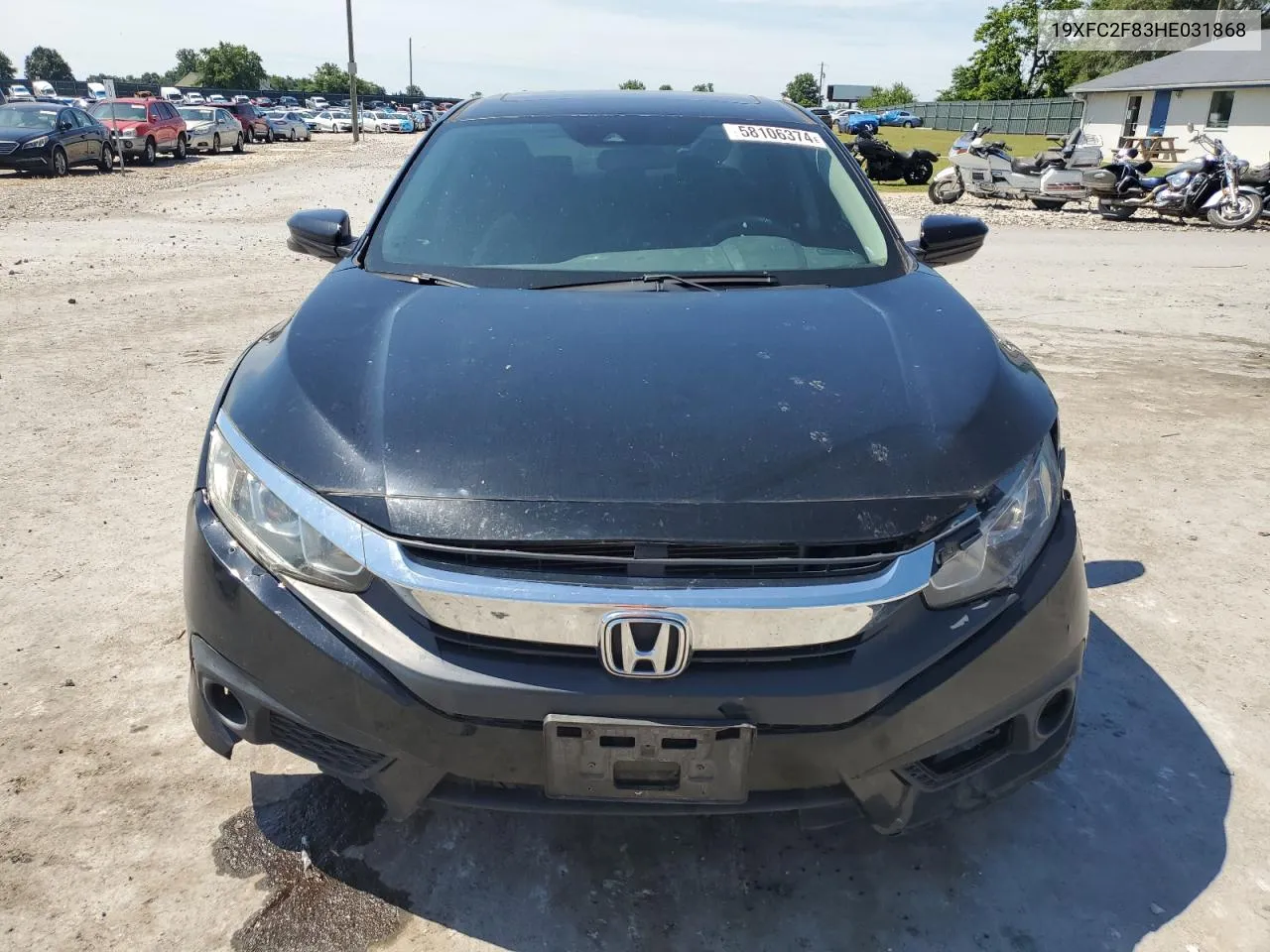 2017 Honda Civic Ex VIN: 19XFC2F83HE031868 Lot: 58106374