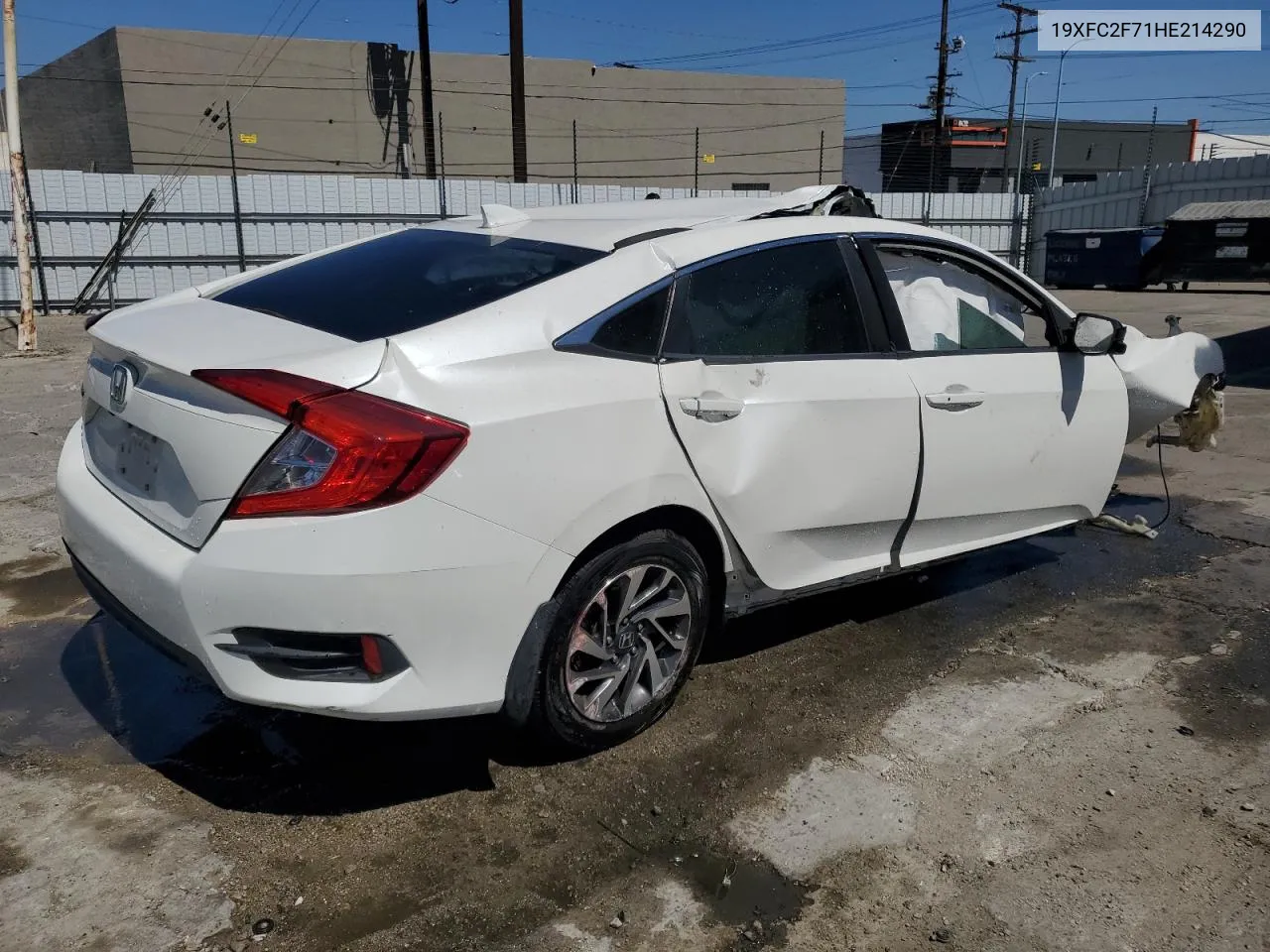 19XFC2F71HE214290 2017 Honda Civic Ex