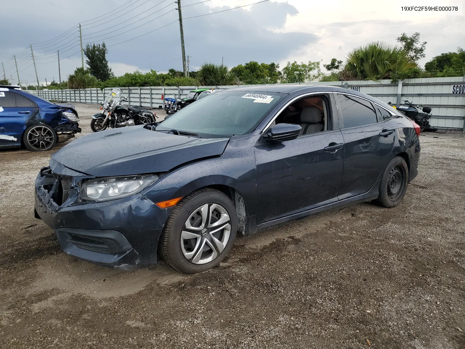 2017 Honda Civic Lx VIN: 19XFC2F59HE000078 Lot: 66946944