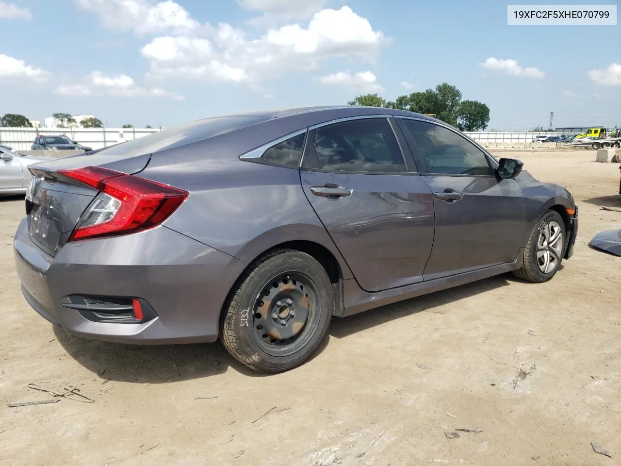 2017 Honda Civic Lx VIN: 19XFC2F5XHE070799 Lot: 69317554