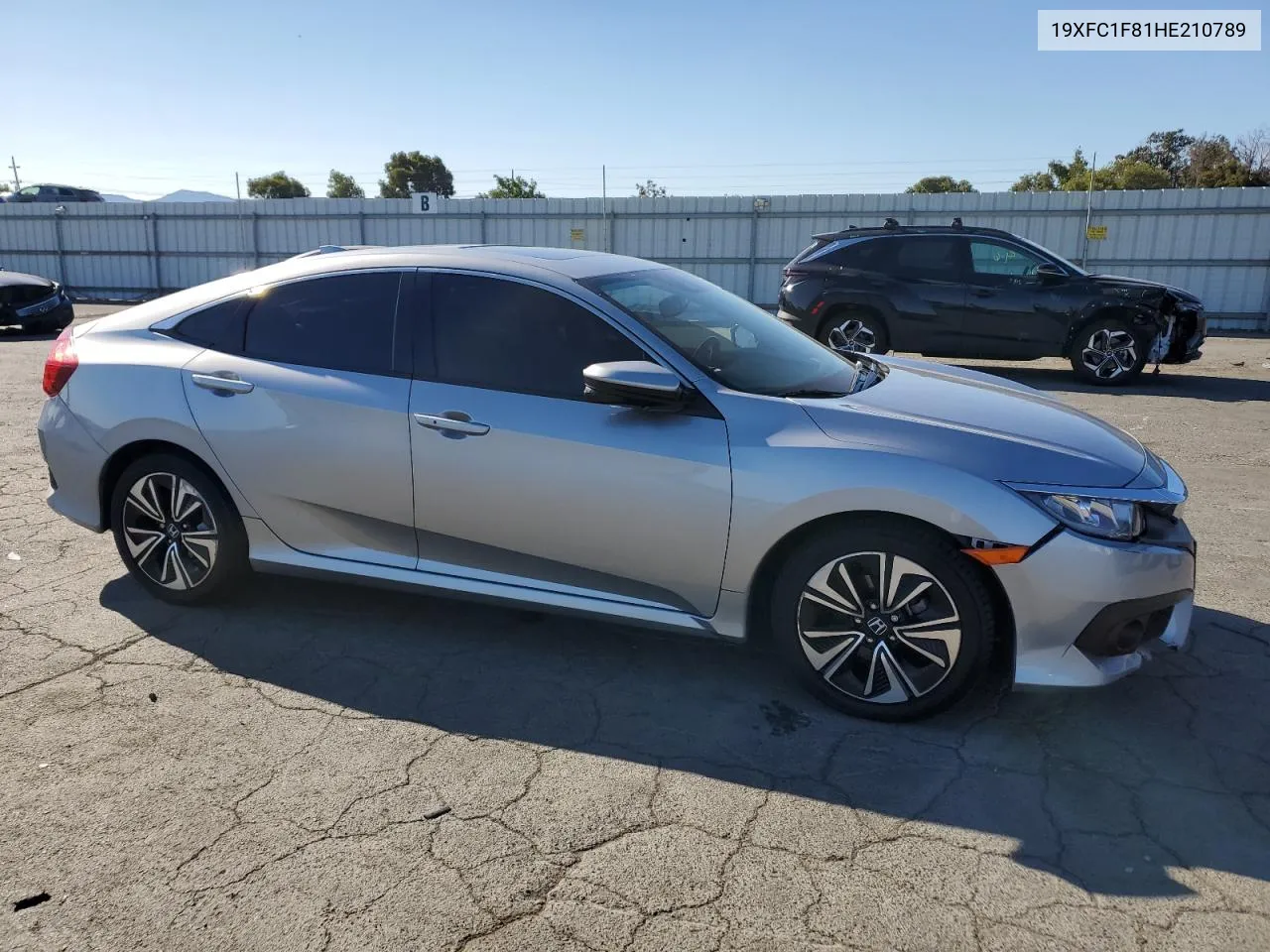 2017 Honda Civic Ex VIN: 19XFC1F81HE210789 Lot: 70094084